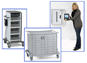 training room furniture - laptop storage